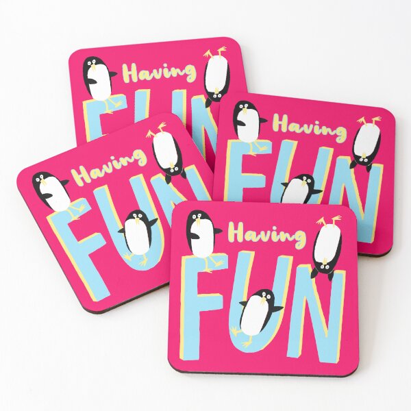 Item preview, Penguins Having Fun! Cute Illustration By Artist Carla Daly designed and sold by Carla Daly.