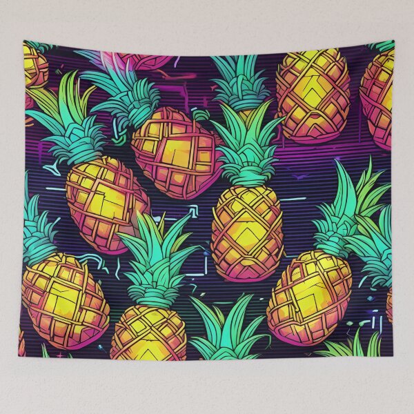 Item preview, Pineapples in retro Style designed and sold by SeamCraft.