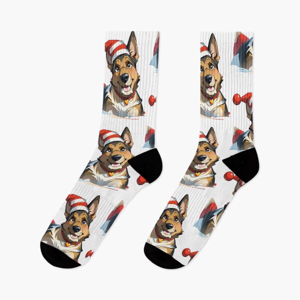 Item preview, Santa’s Furry Sidekick: Shepherd Delight! designed and sold by Thinglish Lifestyle.