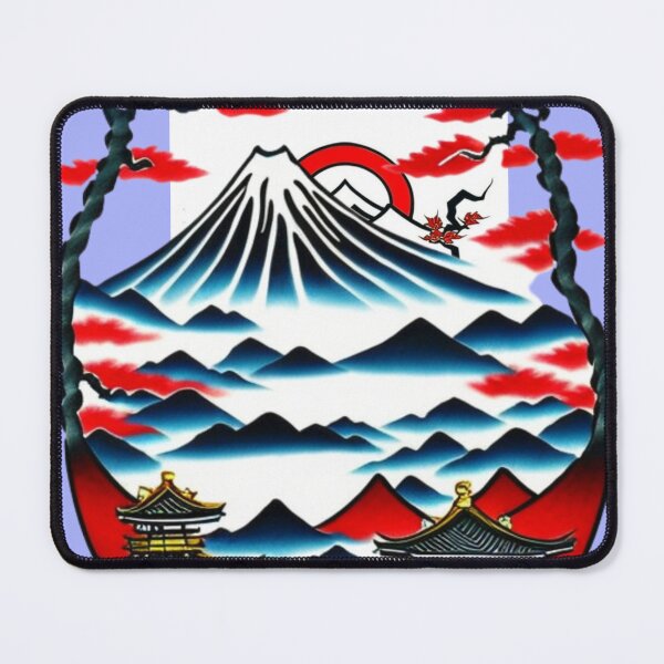 Item preview, design a japanesse style tattoo of mountain ornament.. designed and sold by aipaint.