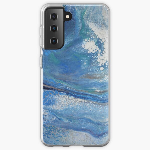 Sea Spray: Acrylic Pour Painting Samsung Galaxy Soft Case