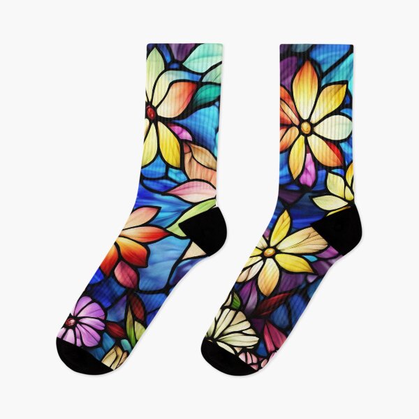 Item preview, Stained Glass Flowers designed and sold by SeamCraft.