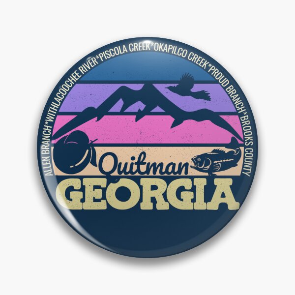 Item preview, Quitman Georgia Sunset Retro Vintage Local Pride Logo designed and sold by CRHPOD20.