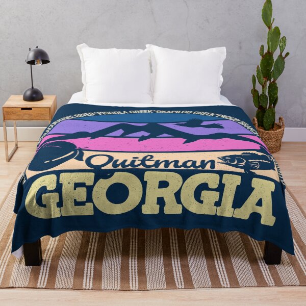 Item preview, Quitman Georgia Sunset Retro Vintage Local Pride Logo designed and sold by CRHPOD20.