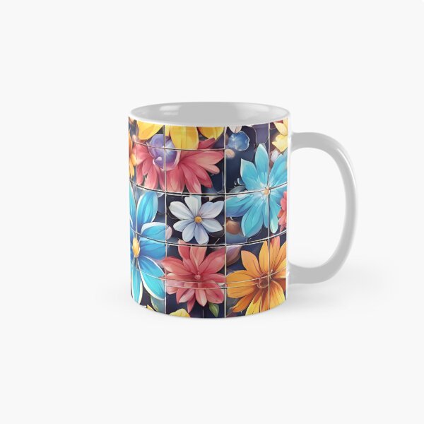 Item preview, Uneven Tile Floral Design designed and sold by SeamCraft.