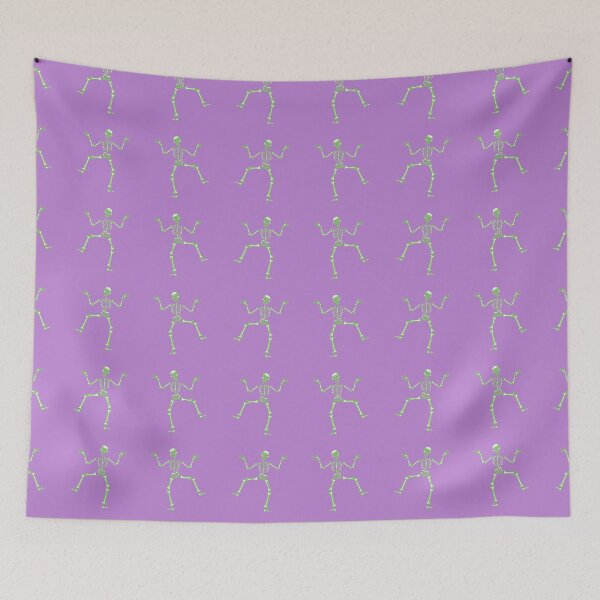 Item preview, Spooky Skeletons Seamless Pattern - Purple, Green, Orange, Brown designed and sold by BonitaGirl.