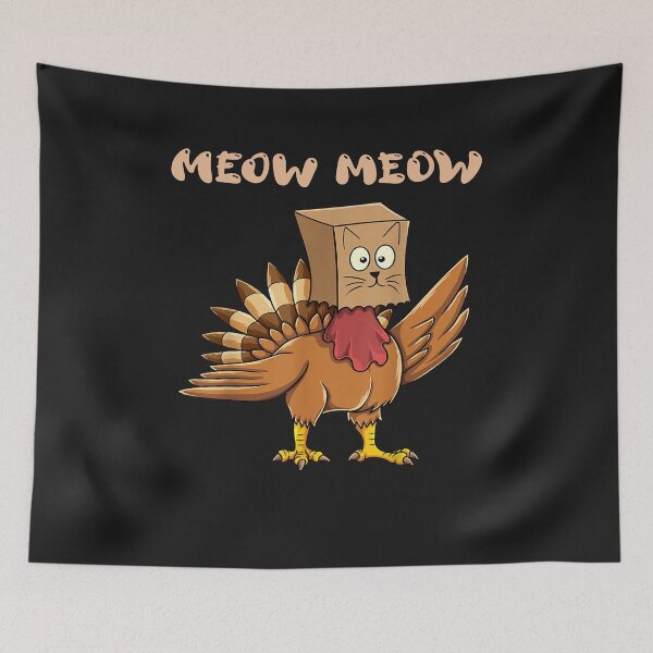 Item preview, Thanksgiving Turkey Cat Meow Funny Men Women Thanksgiving designed and sold by Pitchou07.