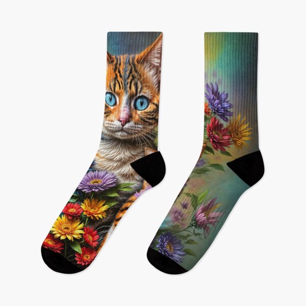 Item preview, Animal - Cat - Like a cat with a bouquet designed and sold by Mike Savad Photography.