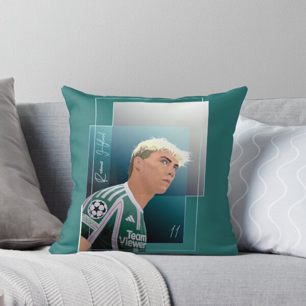 Item preview, Rasmus Hojlund Man Utd and Denmark Soccer Player Abstract Illustration Portrait designed and sold by VibesAndVision.