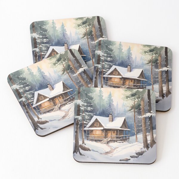 Item preview, Watercolor Cabin designed and sold by Gabriela McDaniel.