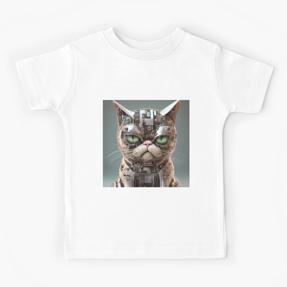 Animal Cat The cantankerous cat 2.0 Kids T Shirt for Sale by Michael Savad Redbubble