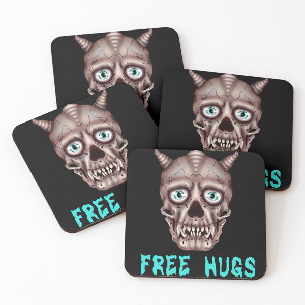 Item preview, Free hugs demon skull, funny design. designed and sold by La Loca.