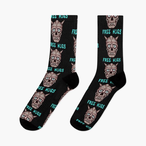 Item preview, Free hugs demon skull, funny design. designed and sold by La Loca.