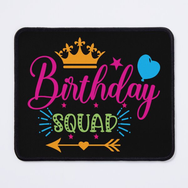 Item preview, Birthday Squad Tee Great Gift Amazing Funny Bday Squad party Birthday Squad Party Matching Family Group Funny Bday Team designed and sold by smartrocket.