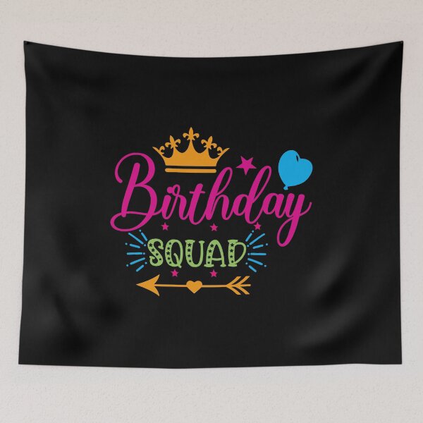 Item preview, Birthday Squad Tee Great Gift Amazing Funny Bday Squad party Birthday Squad Party Matching Family Group Funny Bday Team designed and sold by smartrocket.