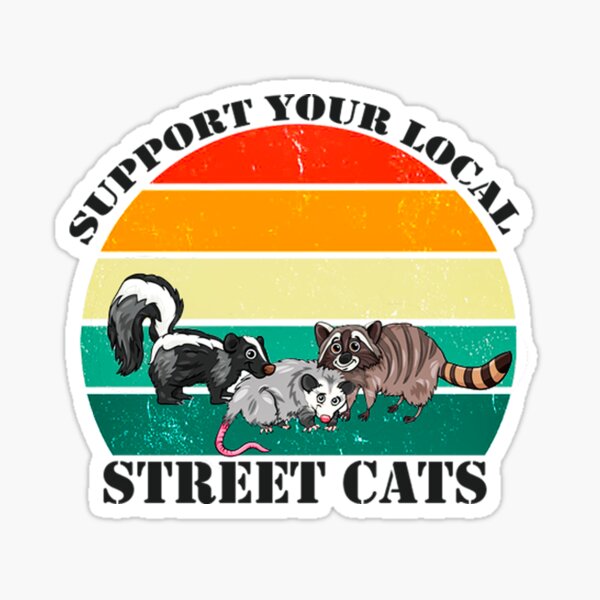 Adopt Me, Support Your Local Street Cat Sticker for Sale by