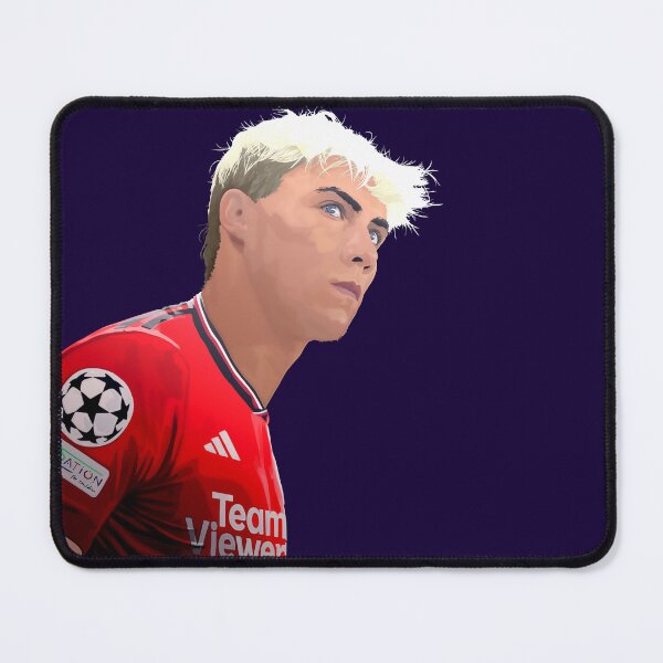Item preview, Rasmus Hojlund Man Utd Abtstract Illustration Design Portrait Transparrent designed and sold by VibesAndVision.