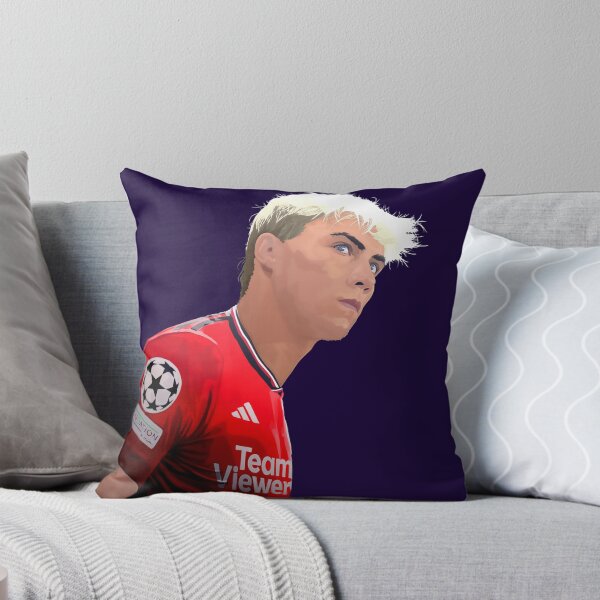 Item preview, Rasmus Hojlund Man Utd Abtstract Illustration Design Portrait Transparrent designed and sold by VibesAndVision.