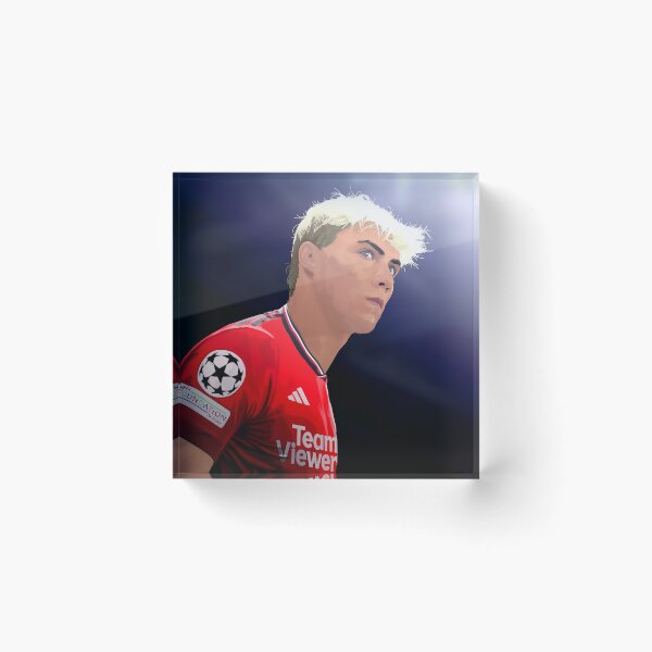 Item preview, Rasmus Hojlund Man Utd Abtstract Illustration Design Portrait Transparrent designed and sold by VibesAndVision.