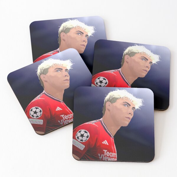 Item preview, Rasmus Hojlund Man Utd Abtstract Illustration Design Portrait Transparrent designed and sold by VibesAndVision.