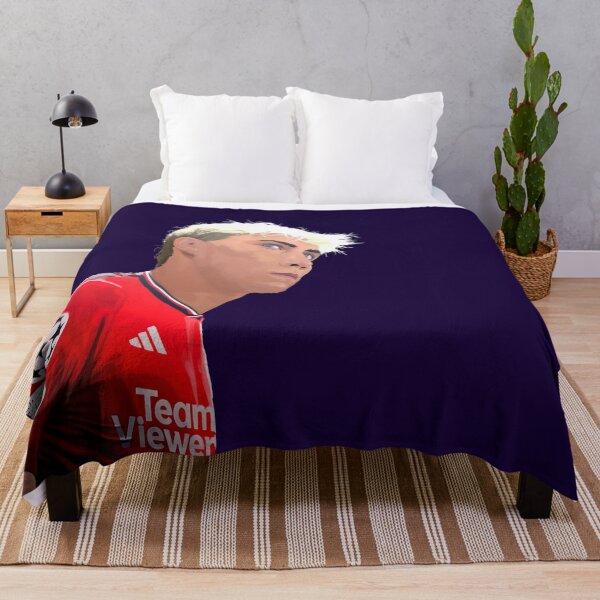 Item preview, Rasmus Hojlund Man Utd Abtstract Illustration Design Portrait Transparrent designed and sold by VibesAndVision.