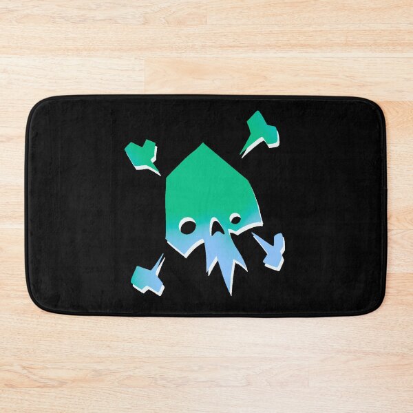 Item preview, Aqua Skull And Crossbones - Funky Jolly Rodger designed and sold by Mitch616Art.