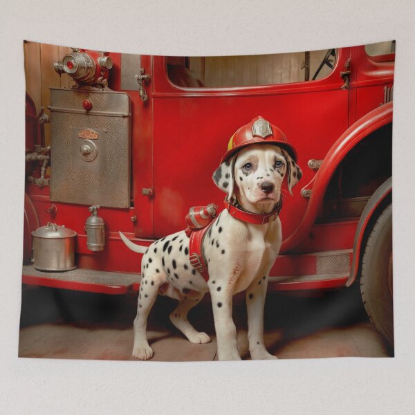 Item preview, Fireman - Dog - A spot of bravery designed and sold by Mike Savad Photography.