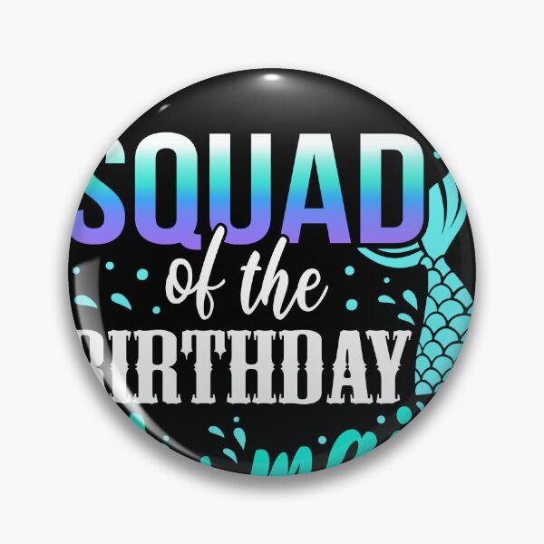 Item preview, Mermaid Birthday Squad Tee Great Gift Amazing Funny Bday Squad party Birthday Squad Party Matching Family Group Funny Bday Team designed and sold by smartrocket.