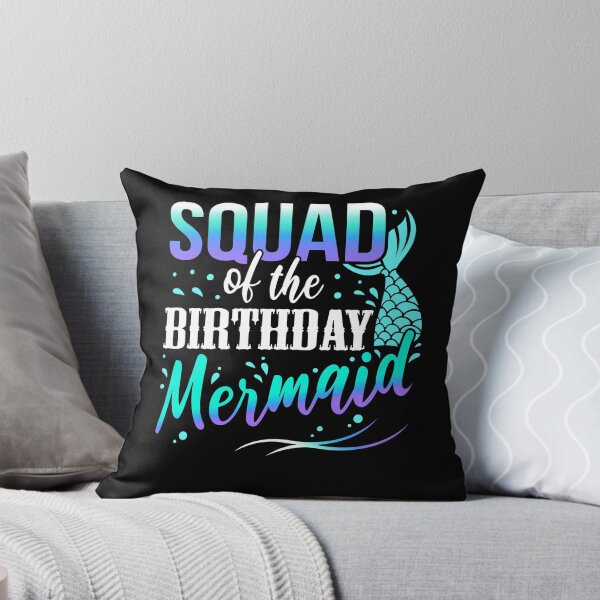 Item preview, Mermaid Birthday Squad Tee Great Gift Amazing Funny Bday Squad party Birthday Squad Party Matching Family Group Funny Bday Team designed and sold by smartrocket.