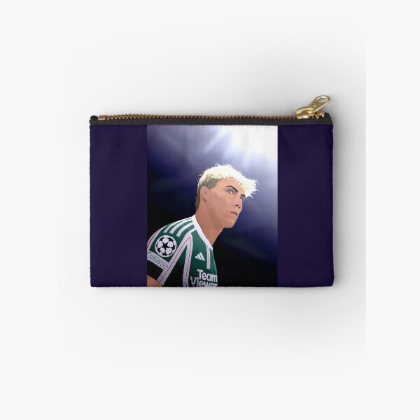 Item preview, Rasmus Hojlund Man Utd and Denmark Player Away Under Floodlights Illustration Portrait designed and sold by VibesAndVision.