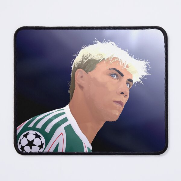 Item preview, Rasmus Hojlund Man Utd and Denmark Player Away Under Floodlights Illustration Portrait designed and sold by VibesAndVision.