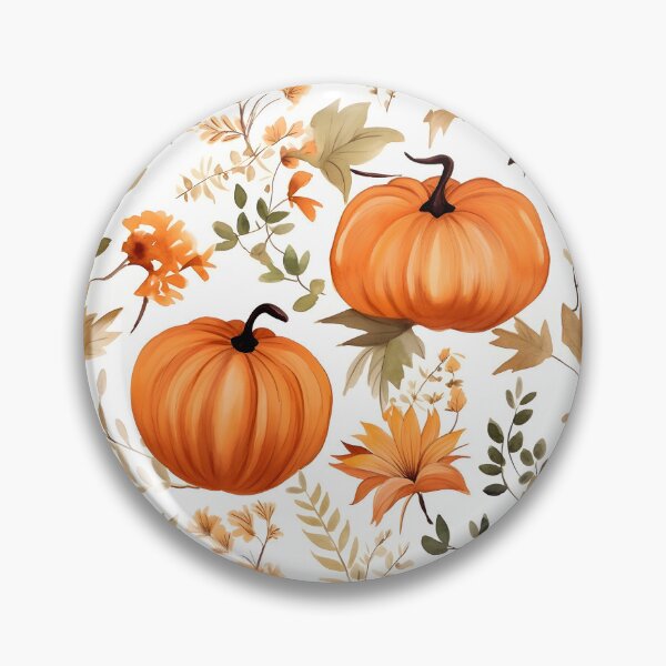 Item preview, Pumpkin Floral Fall Thanksgiving Pattern designed and sold by SecretDicer.