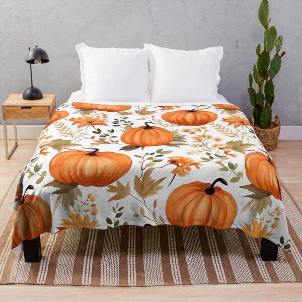 Item preview, Pumpkin Floral Fall Thanksgiving Pattern designed and sold by SecretDicer.