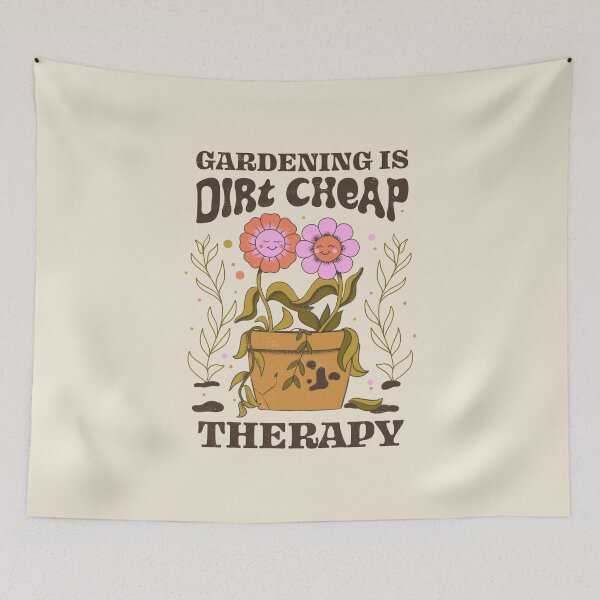 Item preview, Gardening Is Dirt Cheap Therapy by Tobe Fonseca designed and sold by Tobe Fonseca®.