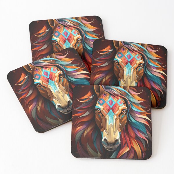 Item preview, Equine Kaleidoscope: A Vibrant Odyssey designed and sold by Wayferg.