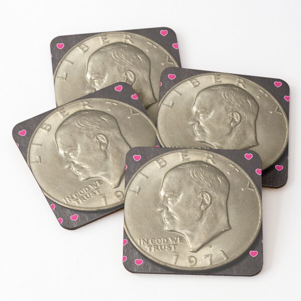 Item preview, 1971 D Eisenhower "Ike" Dollar designed and sold by coinsxcrochet.
