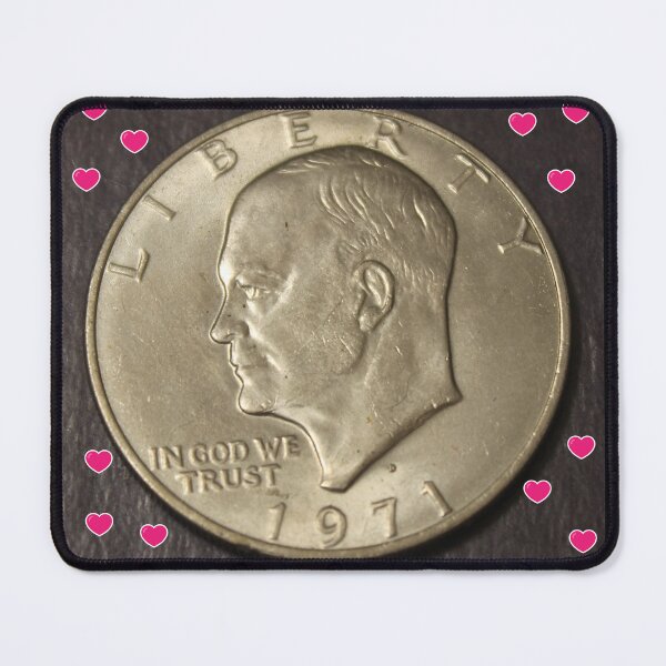 Item preview, 1971 D Eisenhower "Ike" Dollar designed and sold by coinsxcrochet.
