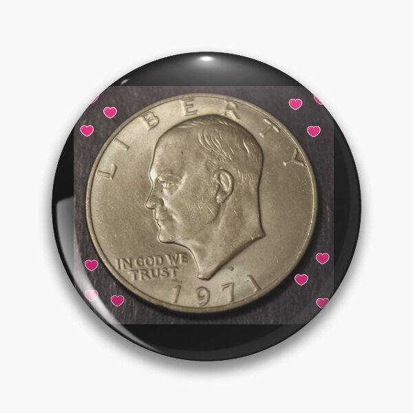 Item preview, 1971 D Eisenhower "Ike" Dollar designed and sold by coinsxcrochet.