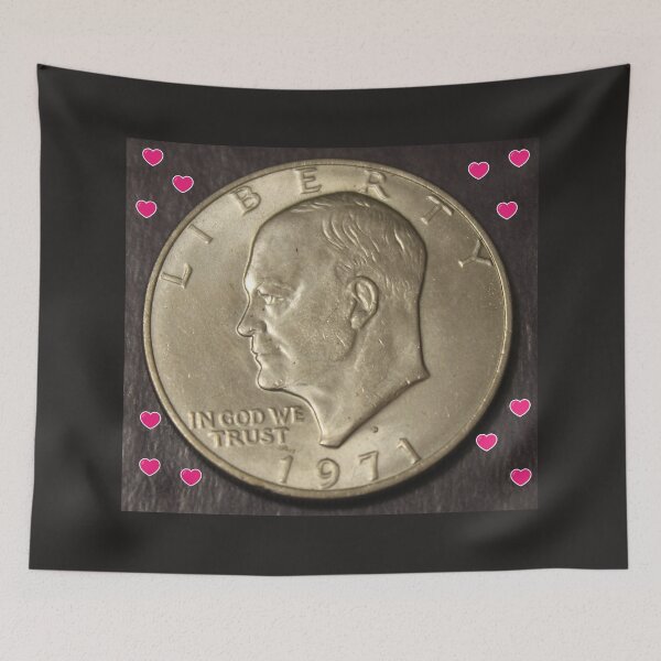 Item preview, 1971 D Eisenhower "Ike" Dollar designed and sold by coinsxcrochet.