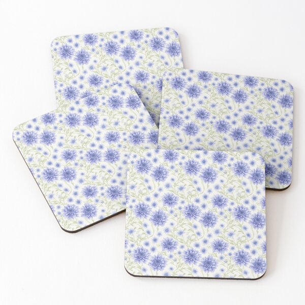 Item preview, Vintage Watercolor Cornflowers designed and sold by Victoria Riabov.