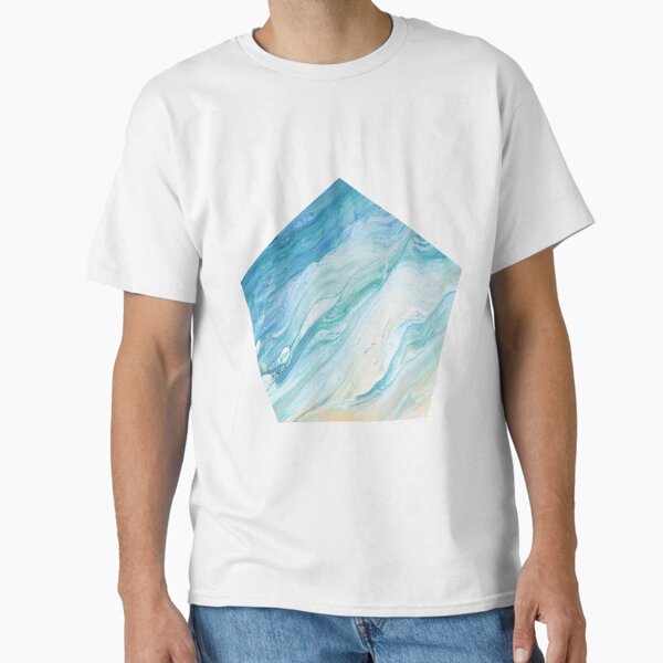 Calm Seas: Acrylic Pour Painting Classic T-Shirt