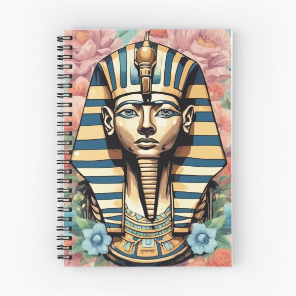 Item preview, an egyptian mask with flowers around it designed and sold by Enga6.