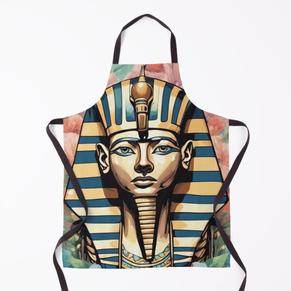 Item preview, an egyptian mask with flowers around it designed and sold by Enga6.