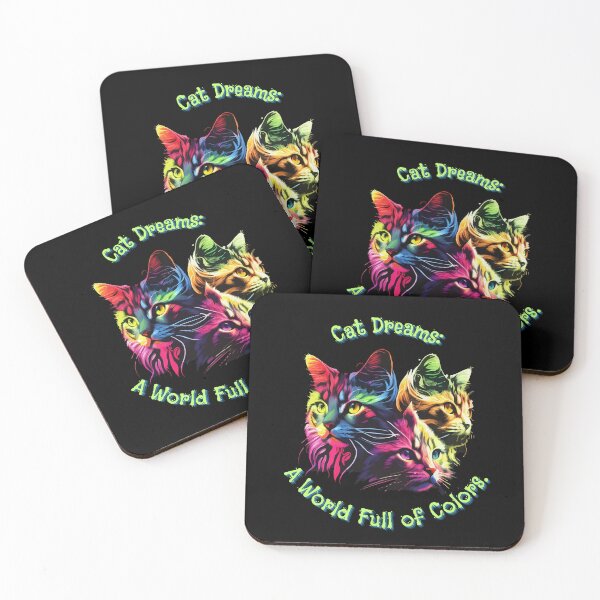 Item preview, Colorful cats designed and sold by UniqueAll4You.