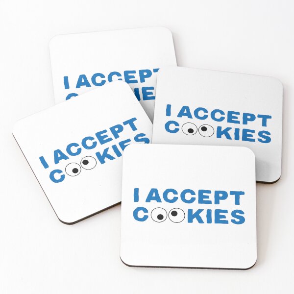 Item preview, I Accept Cookies (Blue Text) designed and sold by STUDIO-72.