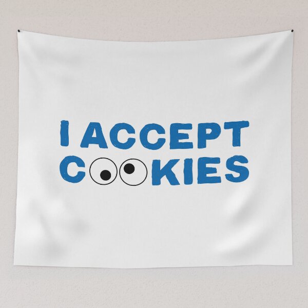 Item preview, I Accept Cookies (Blue Text) designed and sold by STUDIO-72.