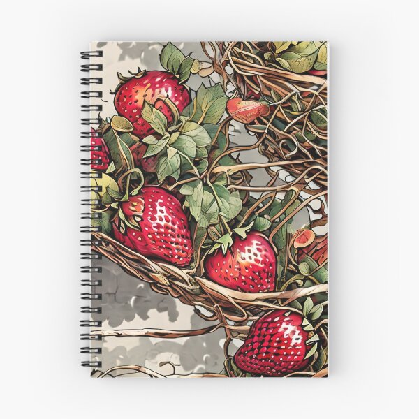 Item preview, Strawberry Garden Intertwined Baskets of Strawberries Pattern designed and sold by Maljonic.