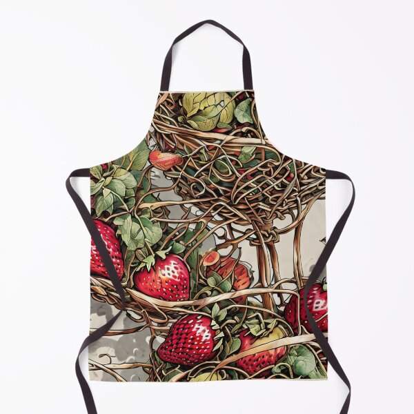 Item preview, Strawberry Garden Intertwined Baskets of Strawberries Pattern designed and sold by Maljonic.