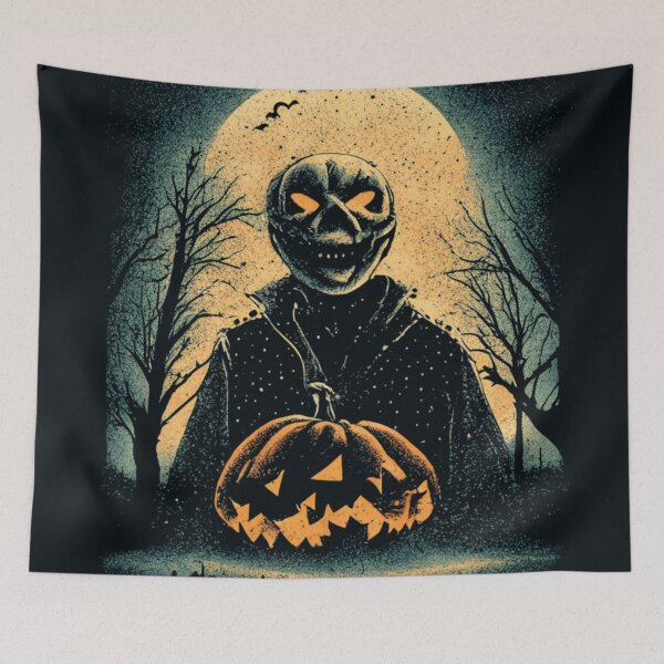 Item preview, Halloween Pumpkin Hunter with a scary atmosphere designed and sold by D- Day.