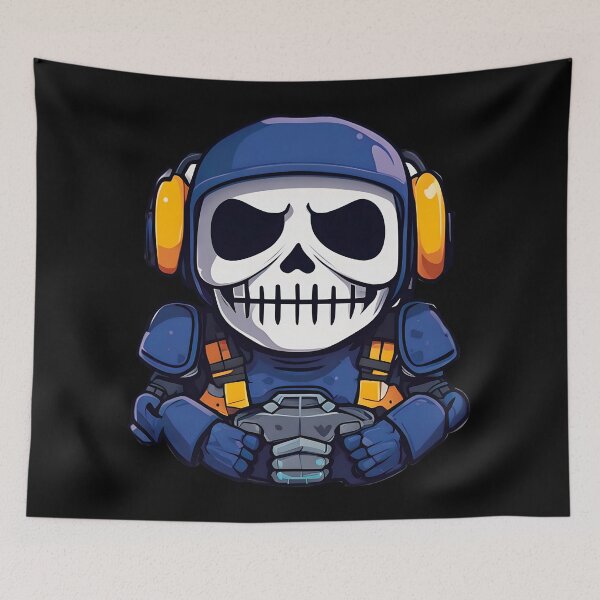 Item preview, Skeleton gamer designed and sold by SkullsToGo.